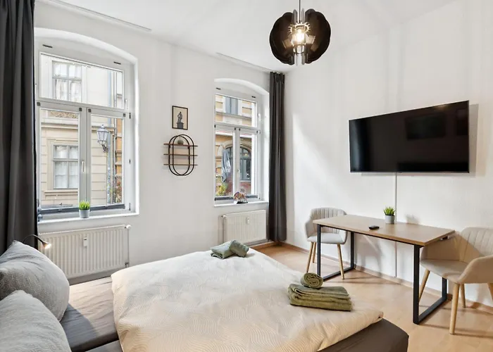 Apartment Larooms Halle - Ku11 - 2 Schlafzimmer - 4 Betten - Waschmaschine & Trockner